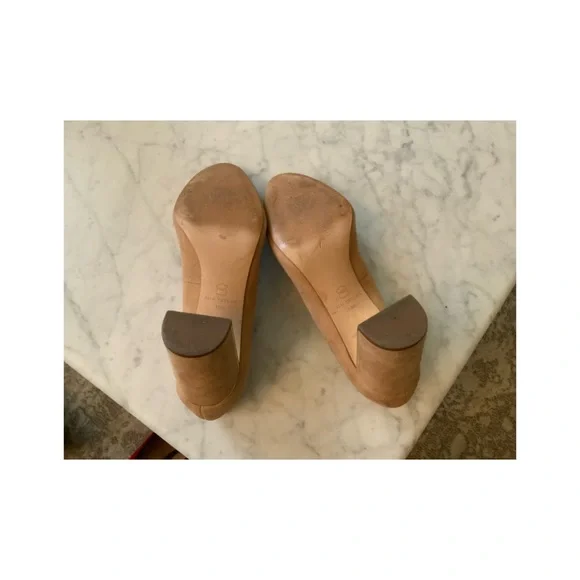 Ann Taylor Kaia Block Heeled Pump. Spiced Chai. Size 10 - Picture 5 of 8